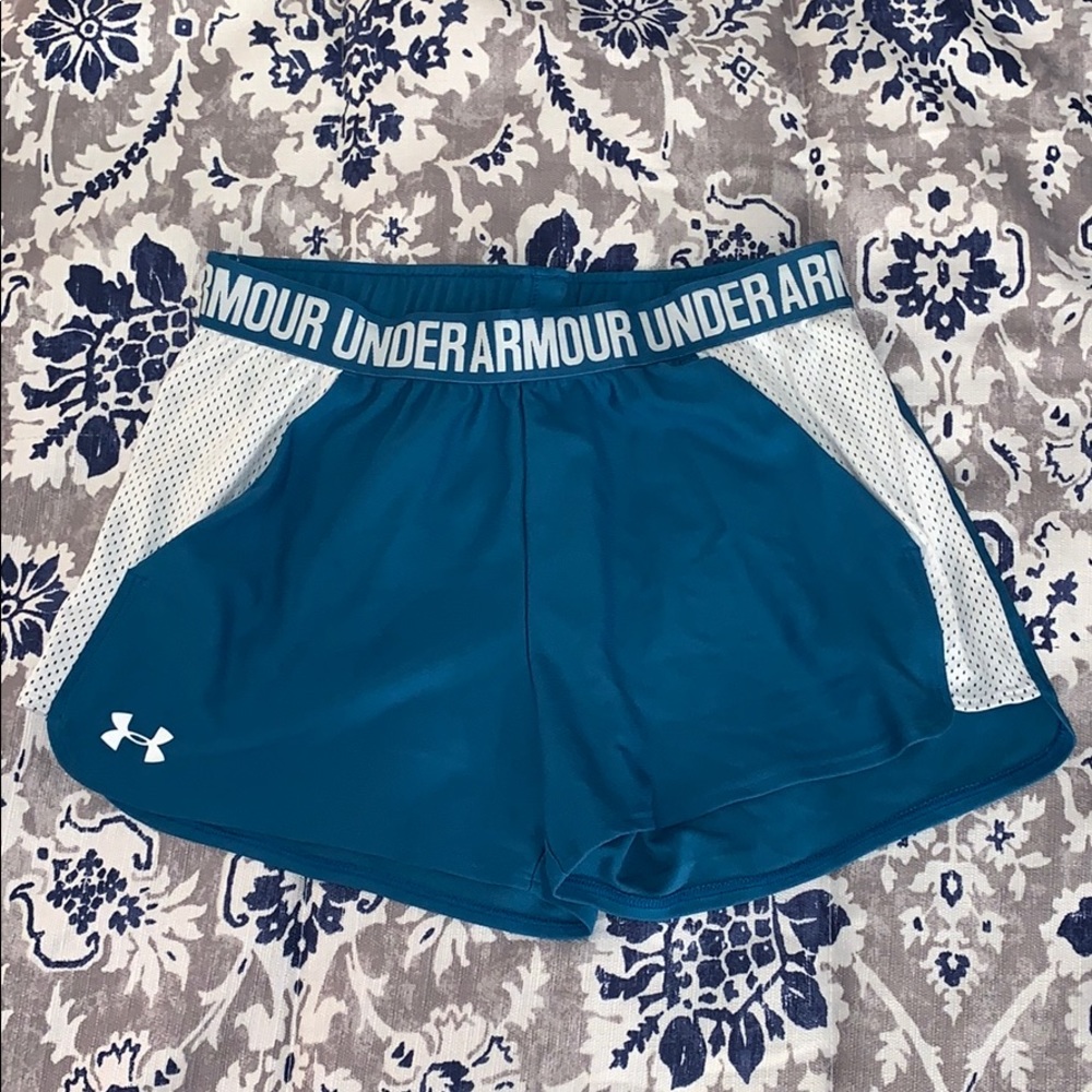 Under Armour Blue Loose Athletic Shorts